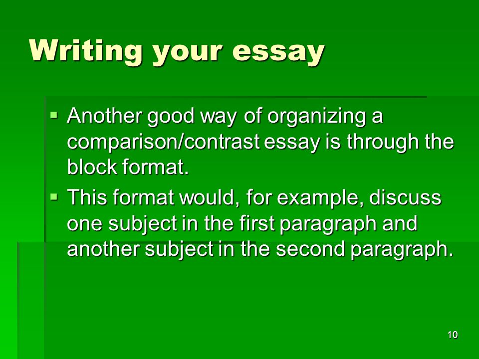 Two Effective Ways on Comparison and Contrast Essay Writing